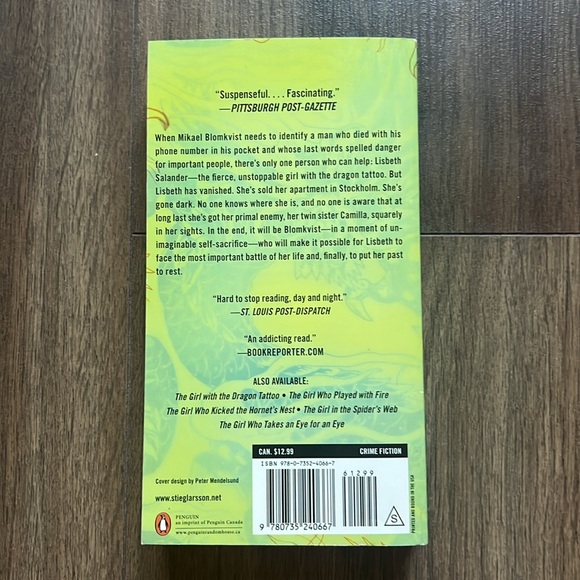 The Girl Who Lived Twice - David Lagercrantz Novel - Picture 2 of 2